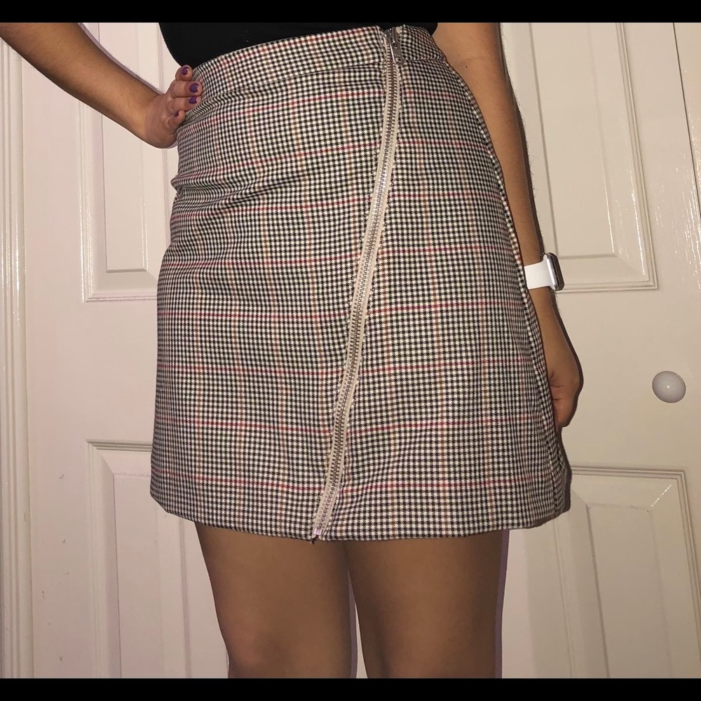 A plaid Aline skirt